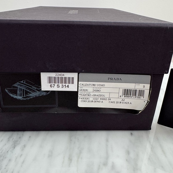 Women’s Prada Black Crisscross Slide Sandals - Picture 11 of 15